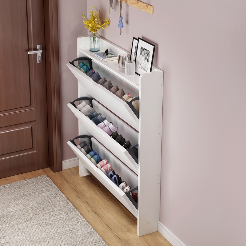 Scarpiera a 2 livelli in legno - Shoe Rack Cabinet Narrow Entryway recensione e prezzo