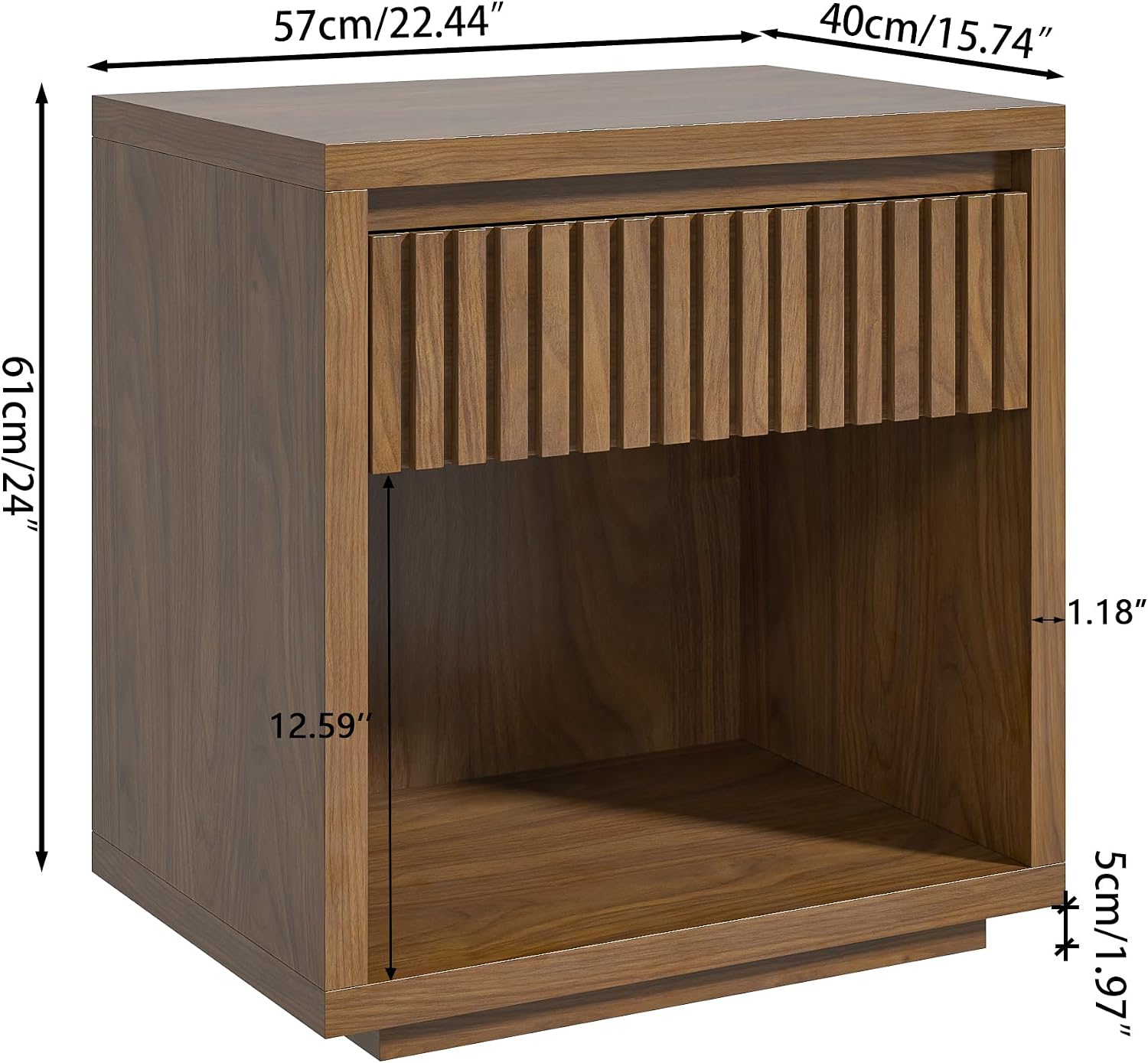 Set di 2 comodini a due casset - Solid Wood Nightstand 2 Drawers recensione e prezzo